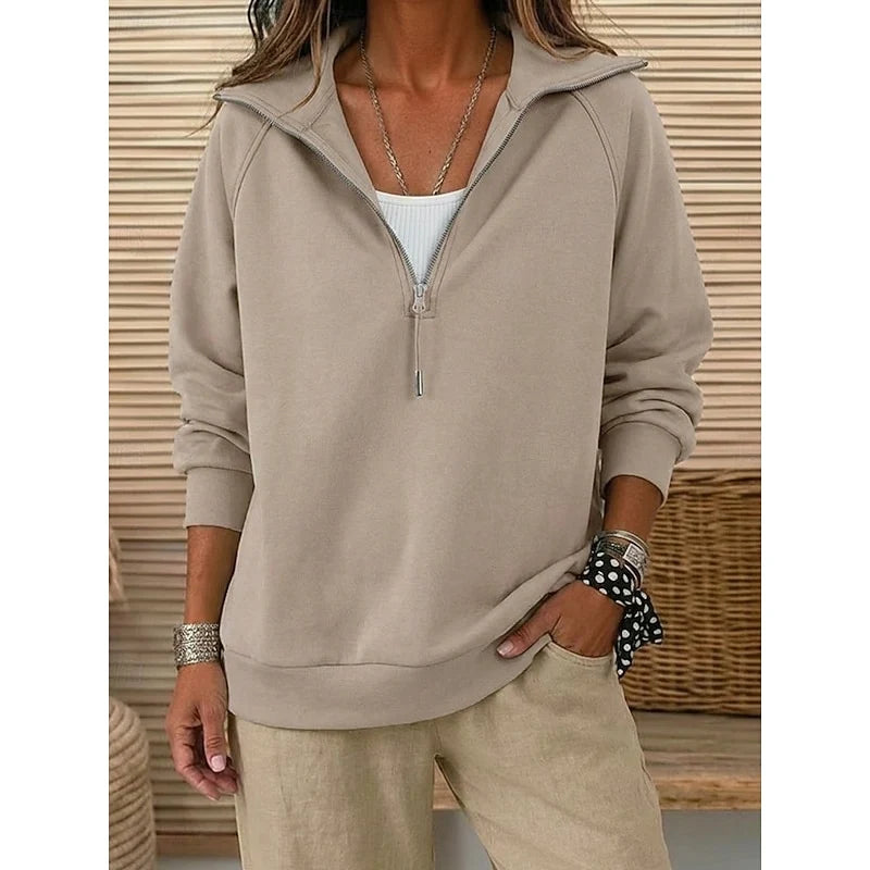 Anthea | Relaxed Quarter-Zip Pullover for Women 4