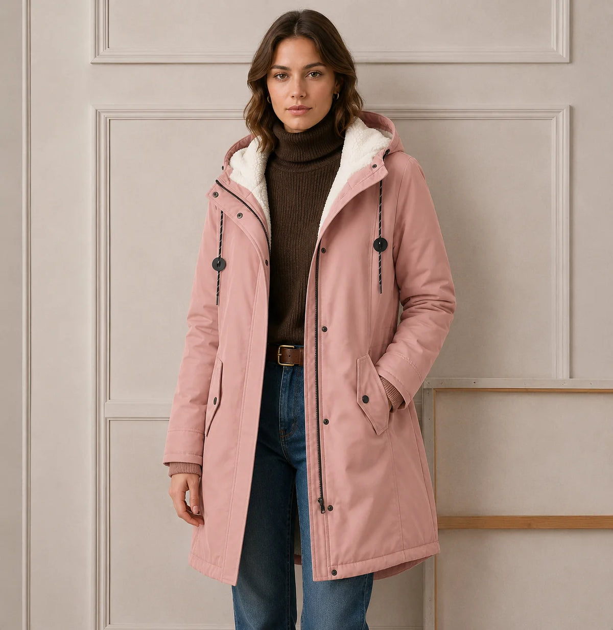 Beatrice | Hooded Winter Coat Cozy Fit 8