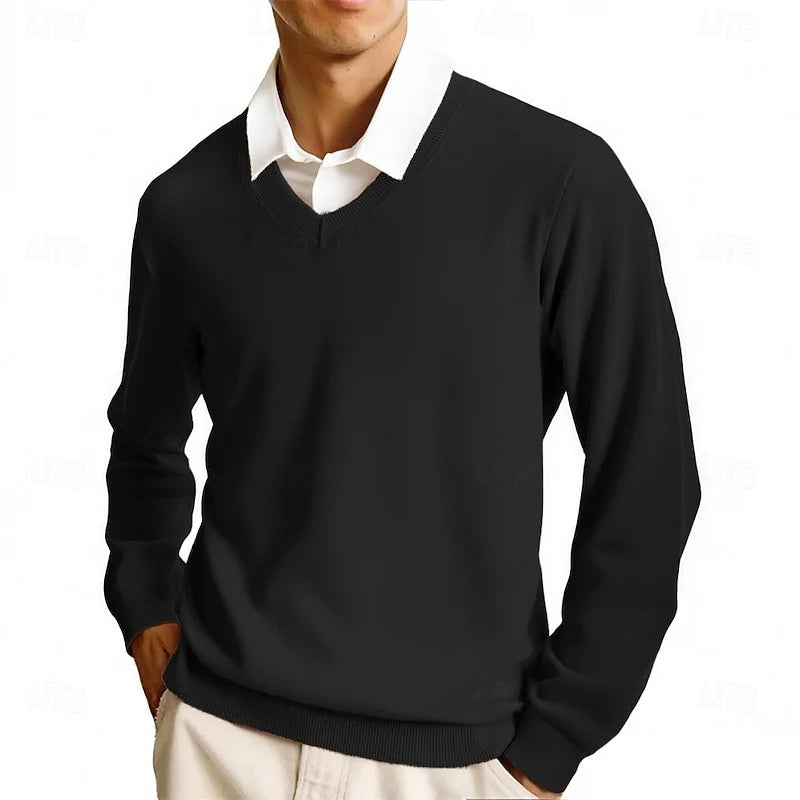 Carter | Men's V-Neck Sweater Soft Knit 13