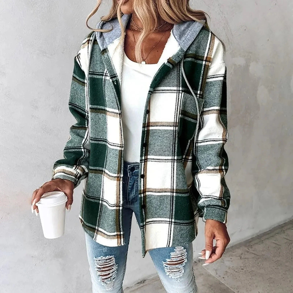 Checked Wool Coat | Women's Autumn Outerwear 2