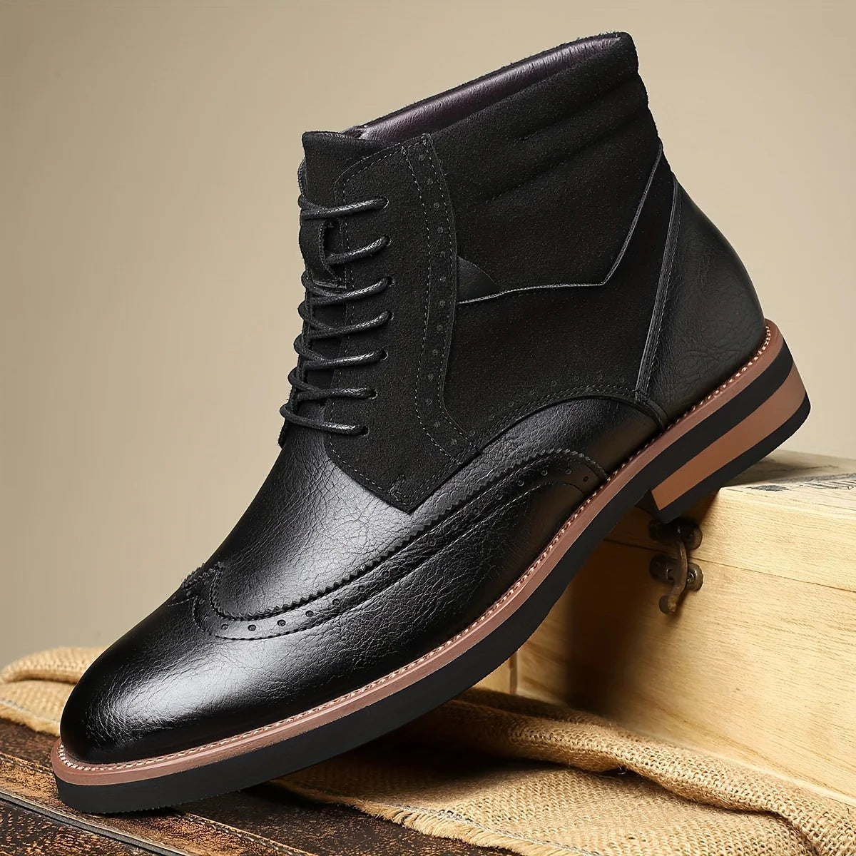 Classic Brogue Ankle Boots | Men's Leather Footwear 8