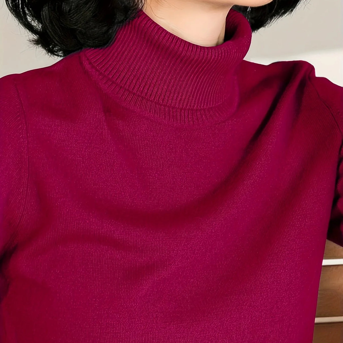 Isolde | Women's Cozy Turtleneck Sweater Slim Fit 9