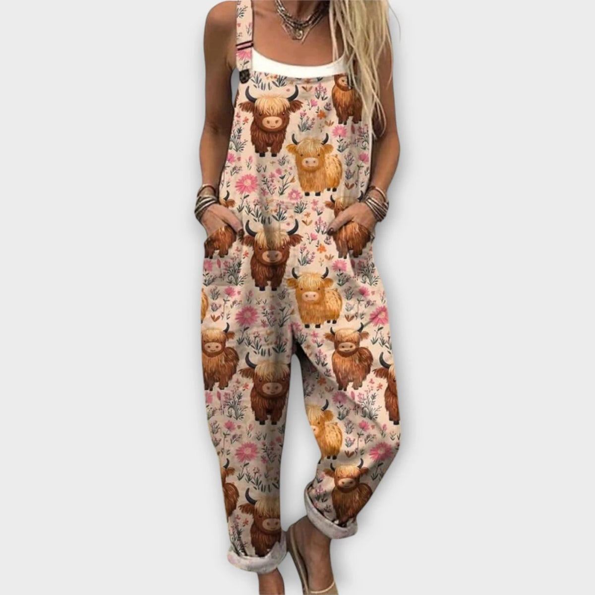 Letitia | Women's Retro Floral Print Jumpsuit 4