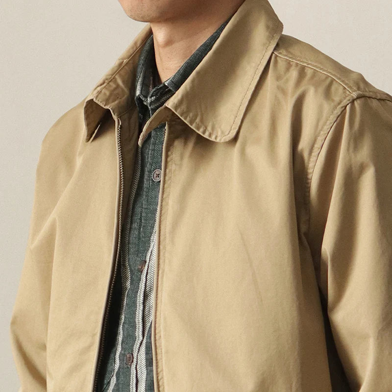 Men's Boxy Zip-Up Jacket | Lightweight Casual Outerwear 5
