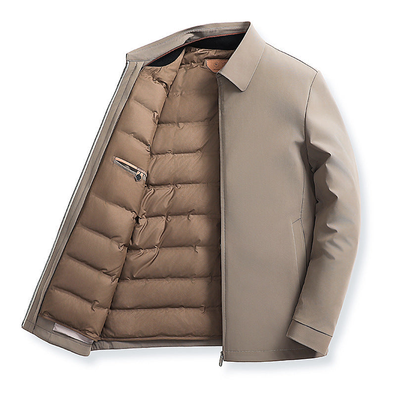 Men's Classic Down Jacket | Insulated Lightweight Winter Coat 8