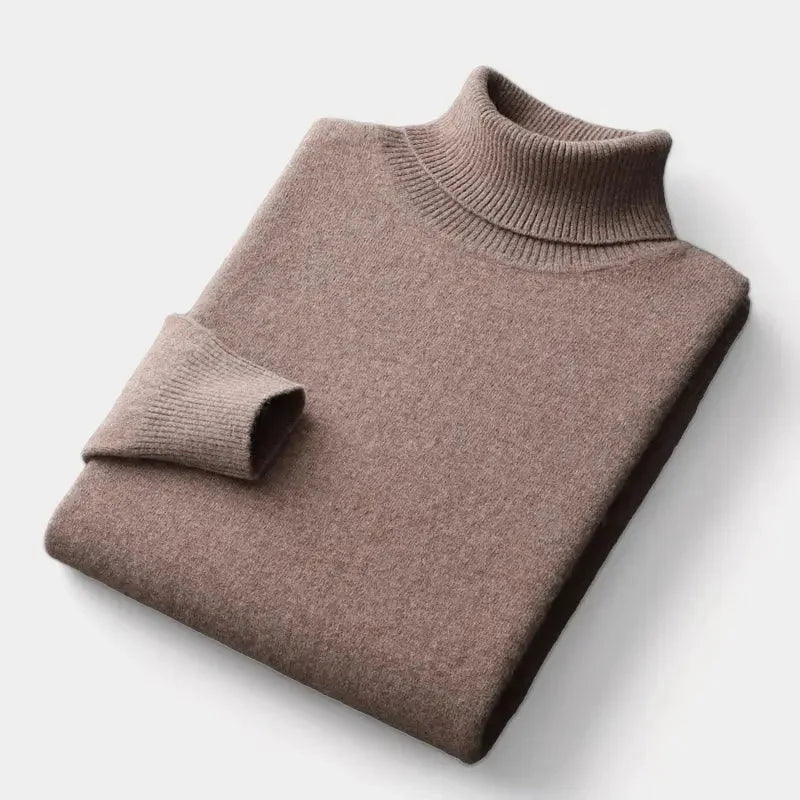 Men's Merino Wool Turtleneck Sweater | Autumn Knitwear 8