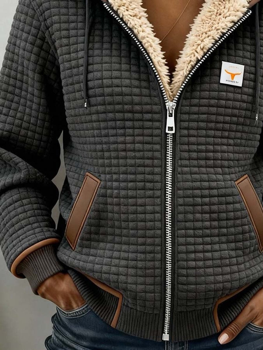 Penelope | Women's Quilted Sherpa-Lined Hooded Jacket 2