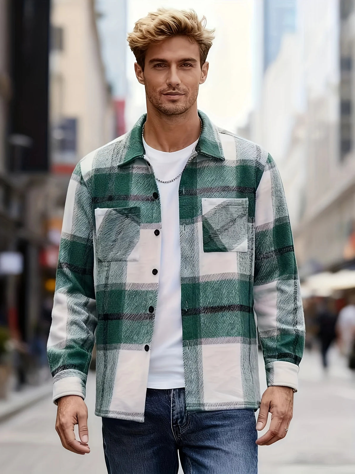 Wade | Men's Rugged Checked Overshirt 7