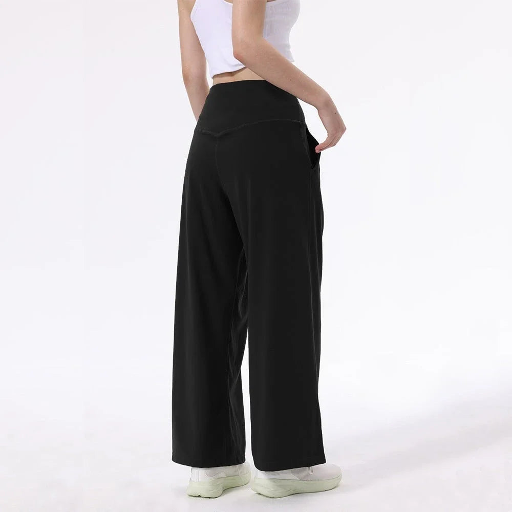 Wide Leg Trousers | Women's High-Waisted Performance Pants 5