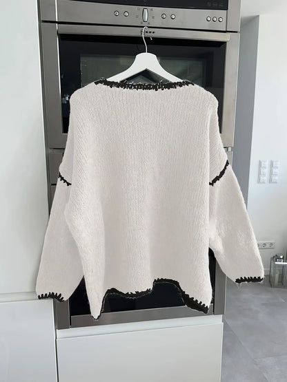 Adaline | Relaxed Boat Neck Knit Jumper 7