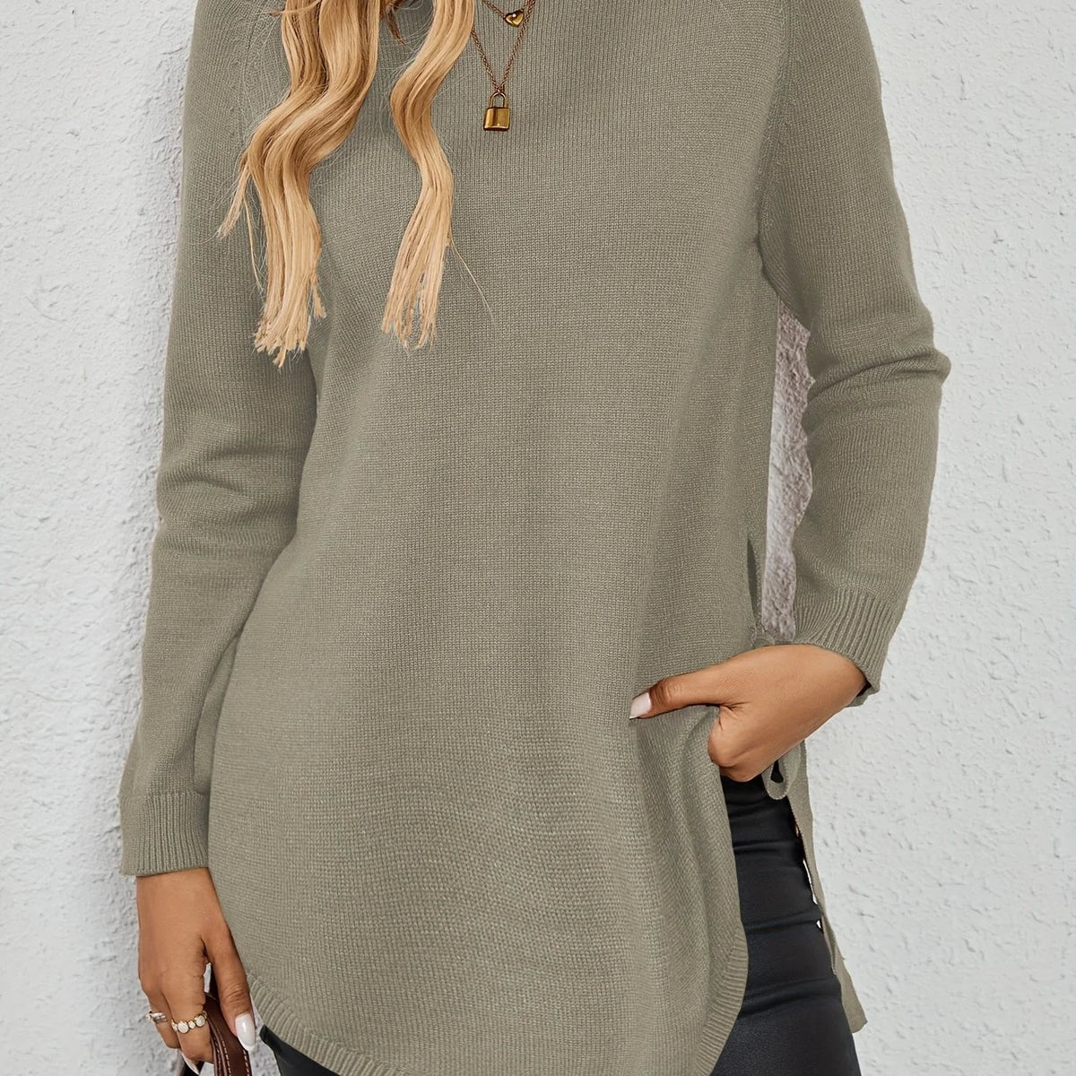Adaline | Relaxed Longline Sweater Soft Knit 6