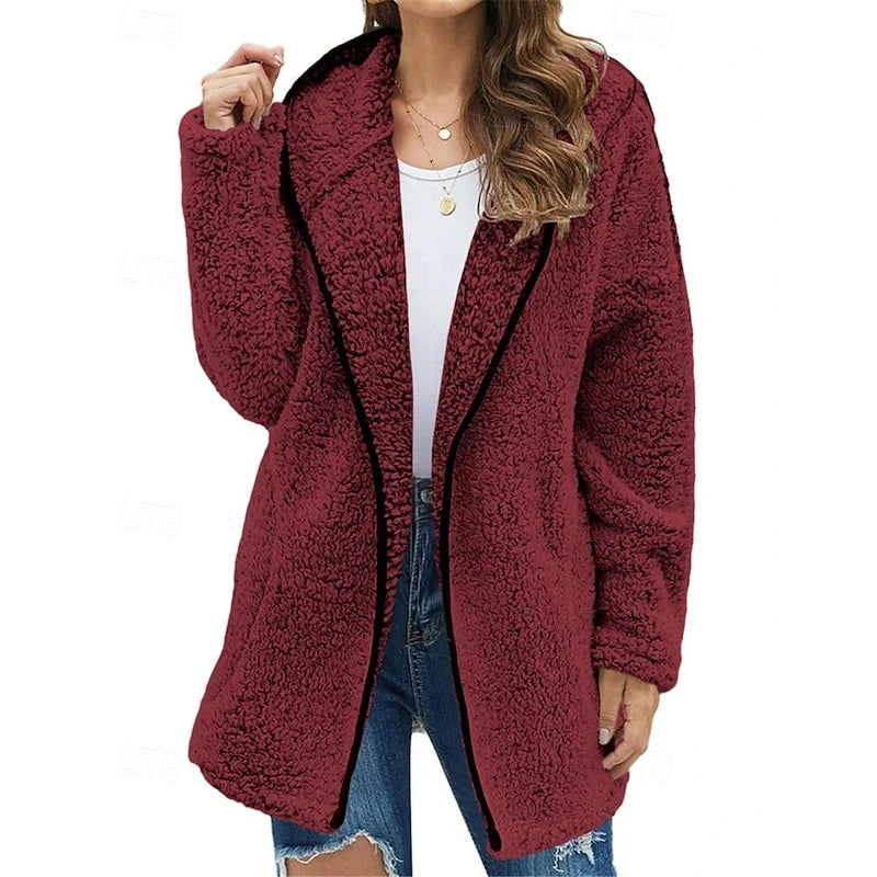 Adaline | Women's Winter Coat Lightweight Hooded Plush Warm 0