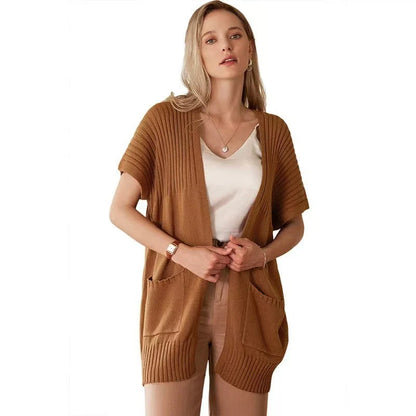 Adelaide | Women's Lightweight Open-Front Knit Cardigan 4