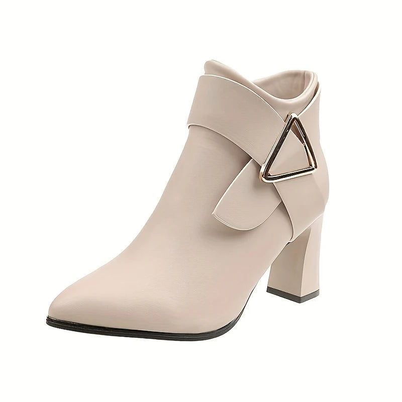 Adele | Women's Heeled Ankle Boots Black 4