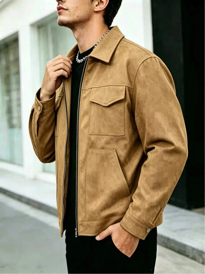 Alaric | Men's Collared Utility Jacket Relaxed Fit 7