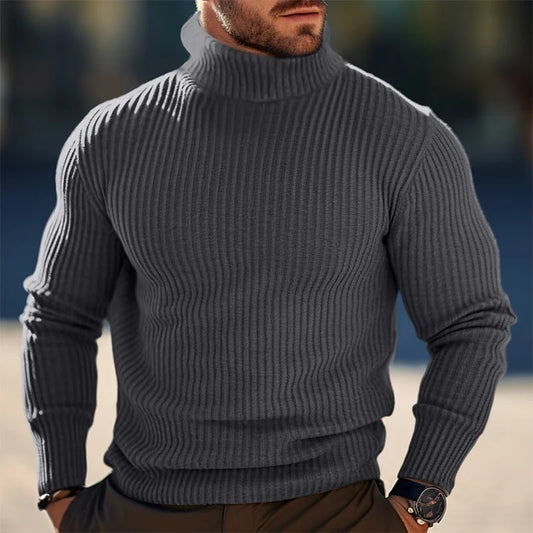 Alaric | Men's Slim Fit Ribbed Turtleneck Sweater 0