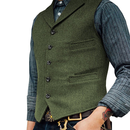 Alden | Tailored Herringbone Waistcoat Classic Fit 2