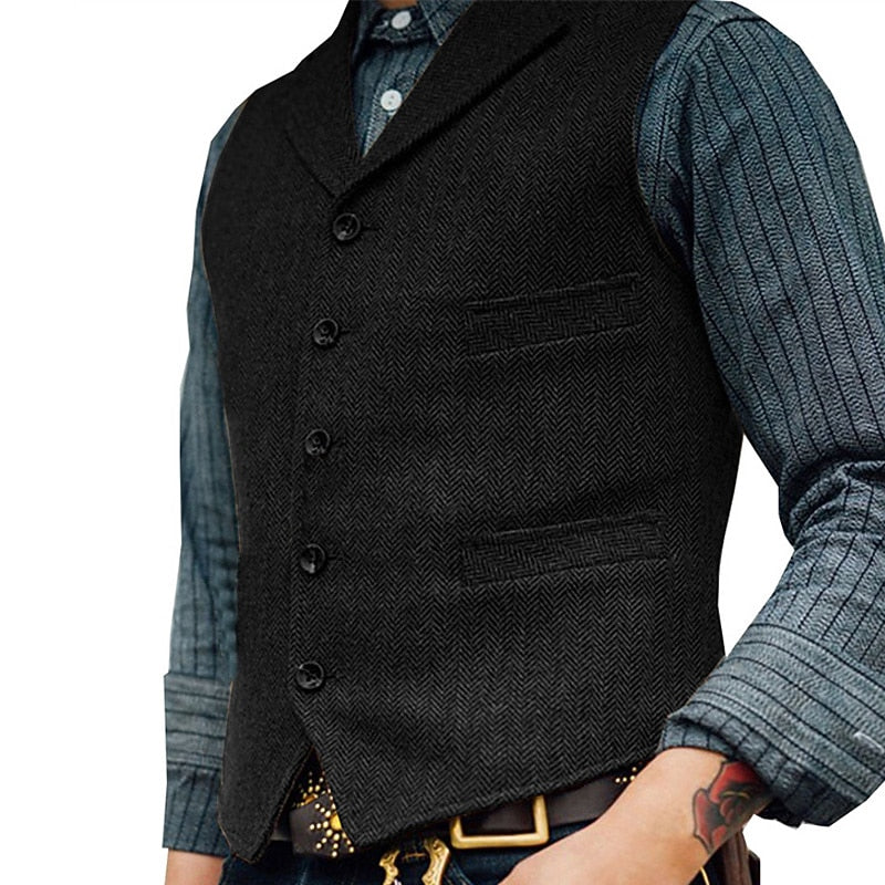 Alden | Tailored Herringbone Waistcoat Classic Fit 3