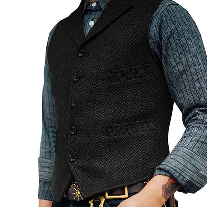 Alden | Tailored Herringbone Waistcoat Classic Fit 3