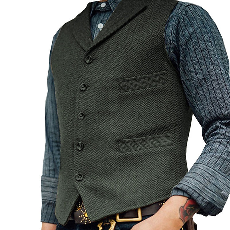 Alden | Tailored Herringbone Waistcoat Classic Fit 4
