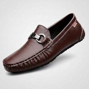 Alessio Pebbled Leather Driving Loafer for Men 0