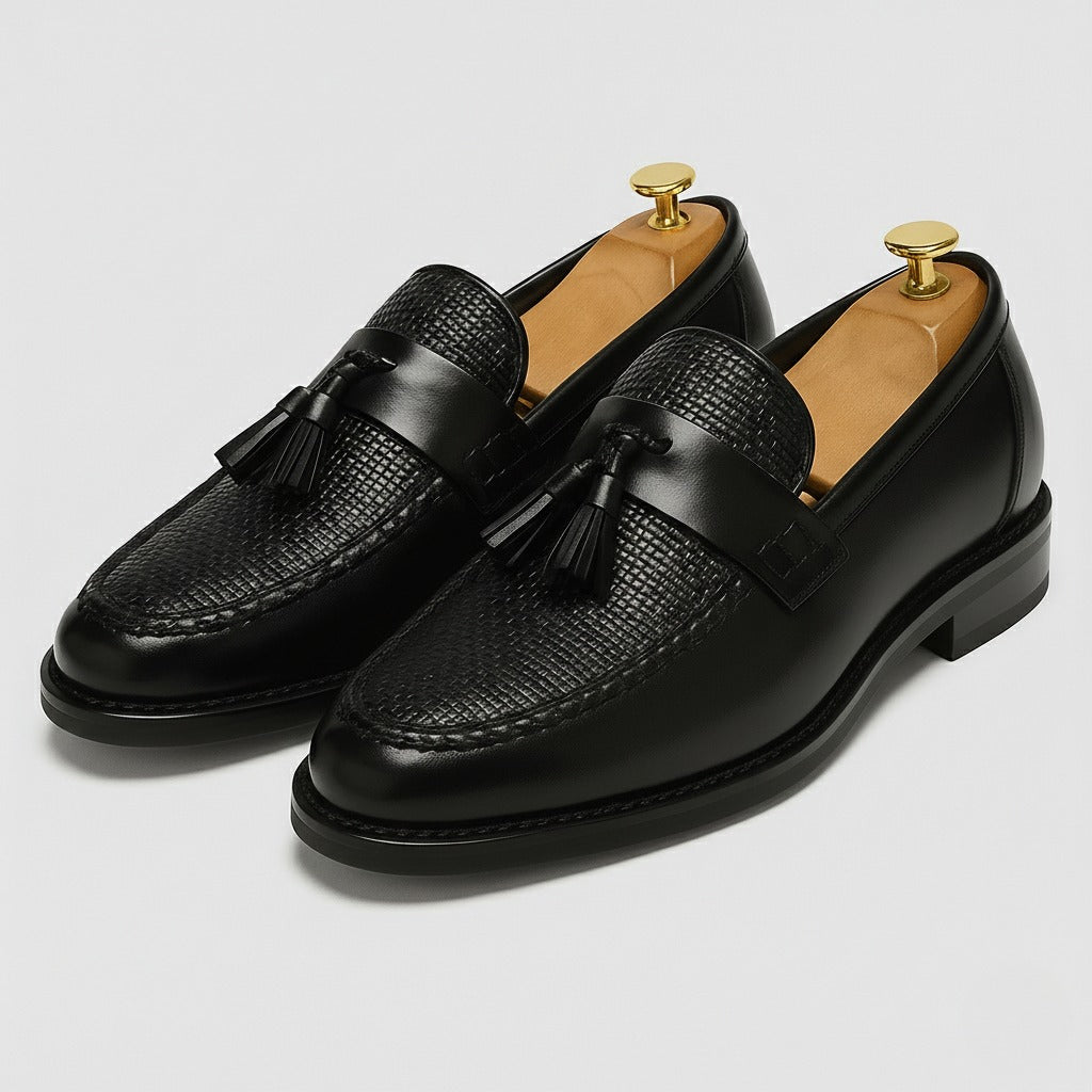 Alfie Tassel Loafers | Casual Rounded Toe Shoes 0