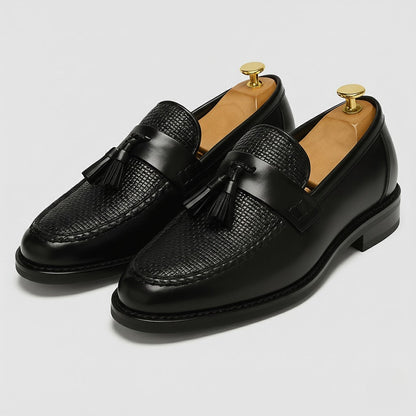 Alfie Tassel Loafers | Casual Rounded Toe Shoes 0