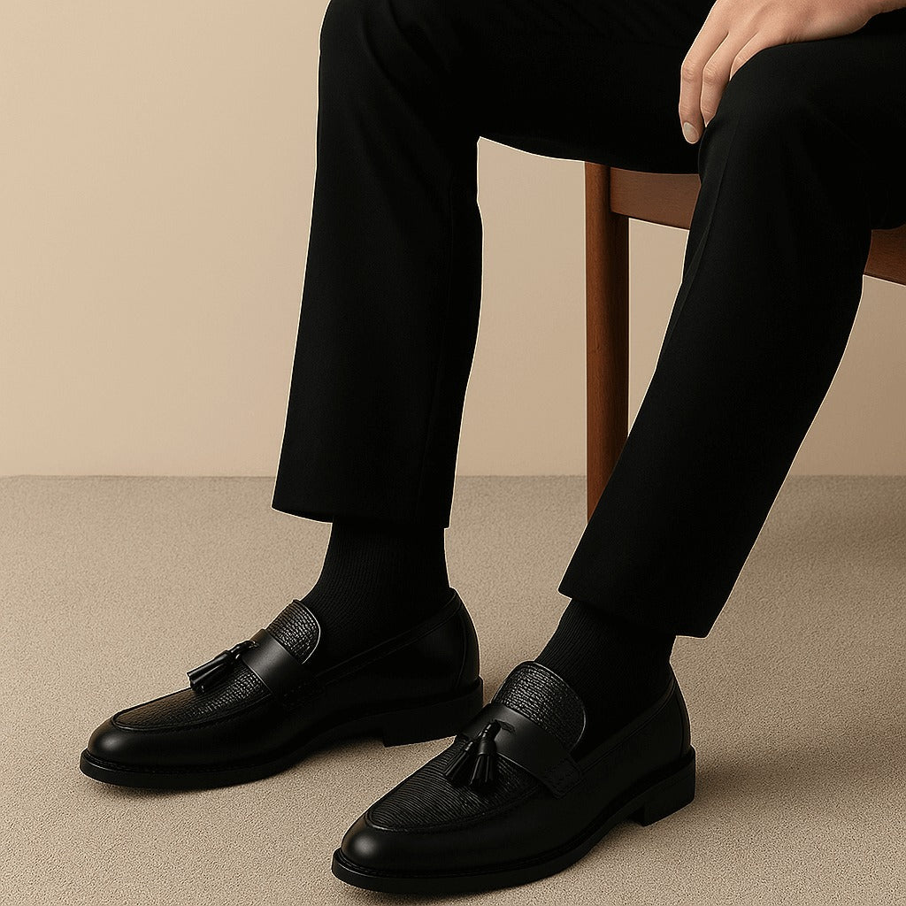 Alfie Tassel Loafers | Casual Rounded Toe Shoes 2