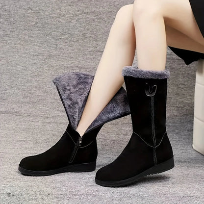 Annalise | Fur-Trimmed Mid-Calf Winter Boots 2