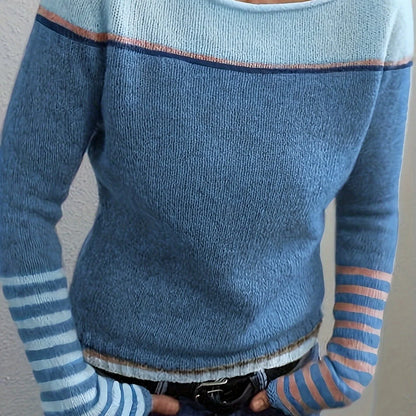 Annika | Colour-Block Boat Neck Sweater 11