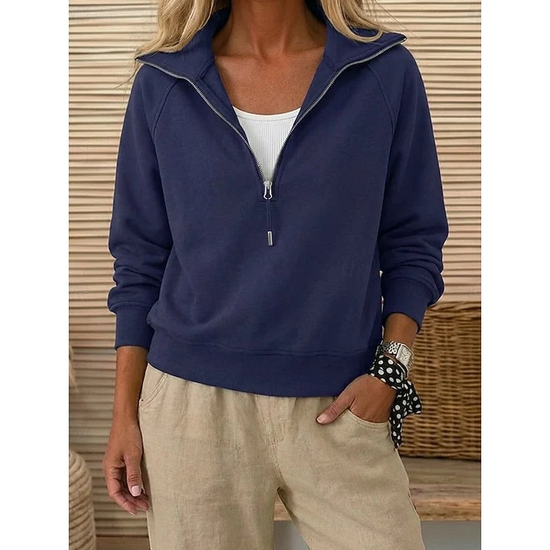 Anthea | Relaxed Quarter-Zip Pullover for Women 0