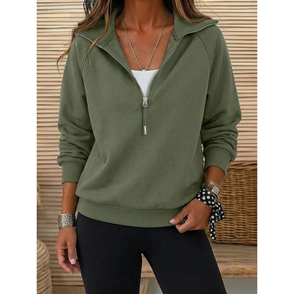 Anthea | Relaxed Quarter-Zip Pullover for Women 1