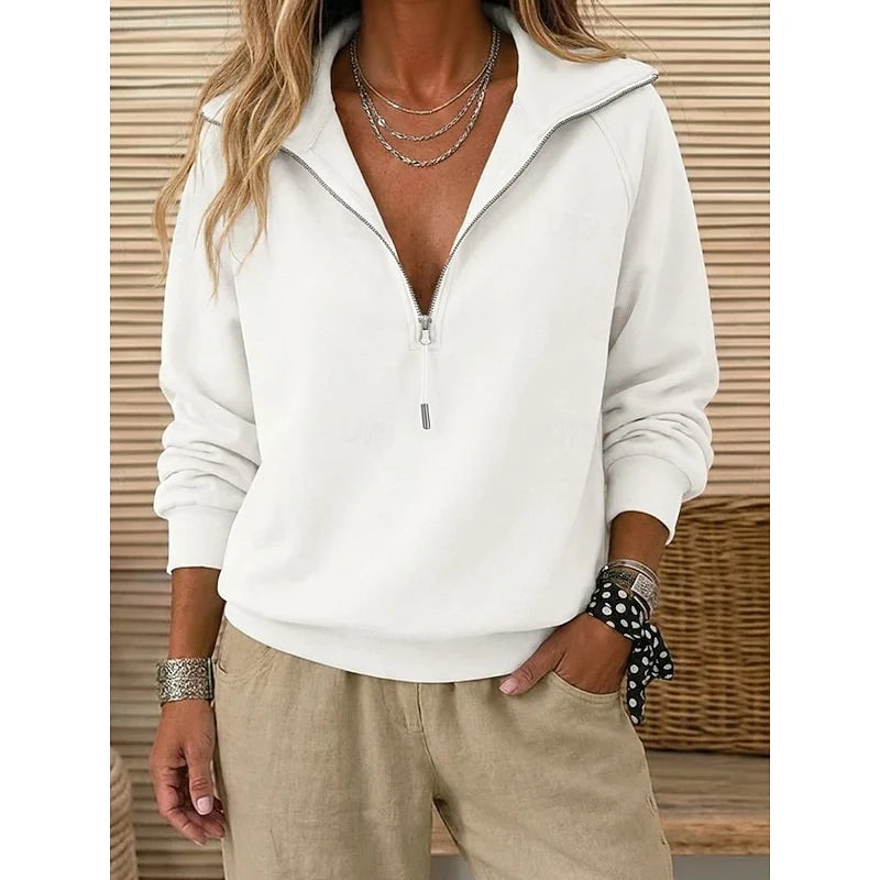 Anthea | Relaxed Quarter-Zip Pullover for Women 2