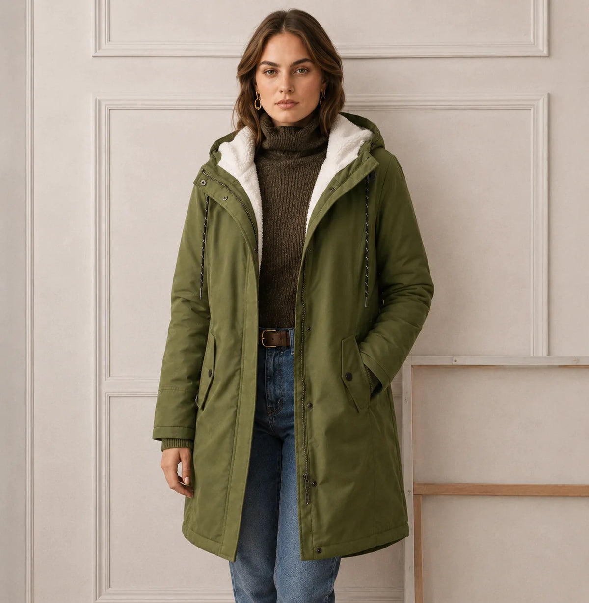 Beatrice | Hooded Winter Coat Cozy Fit 7