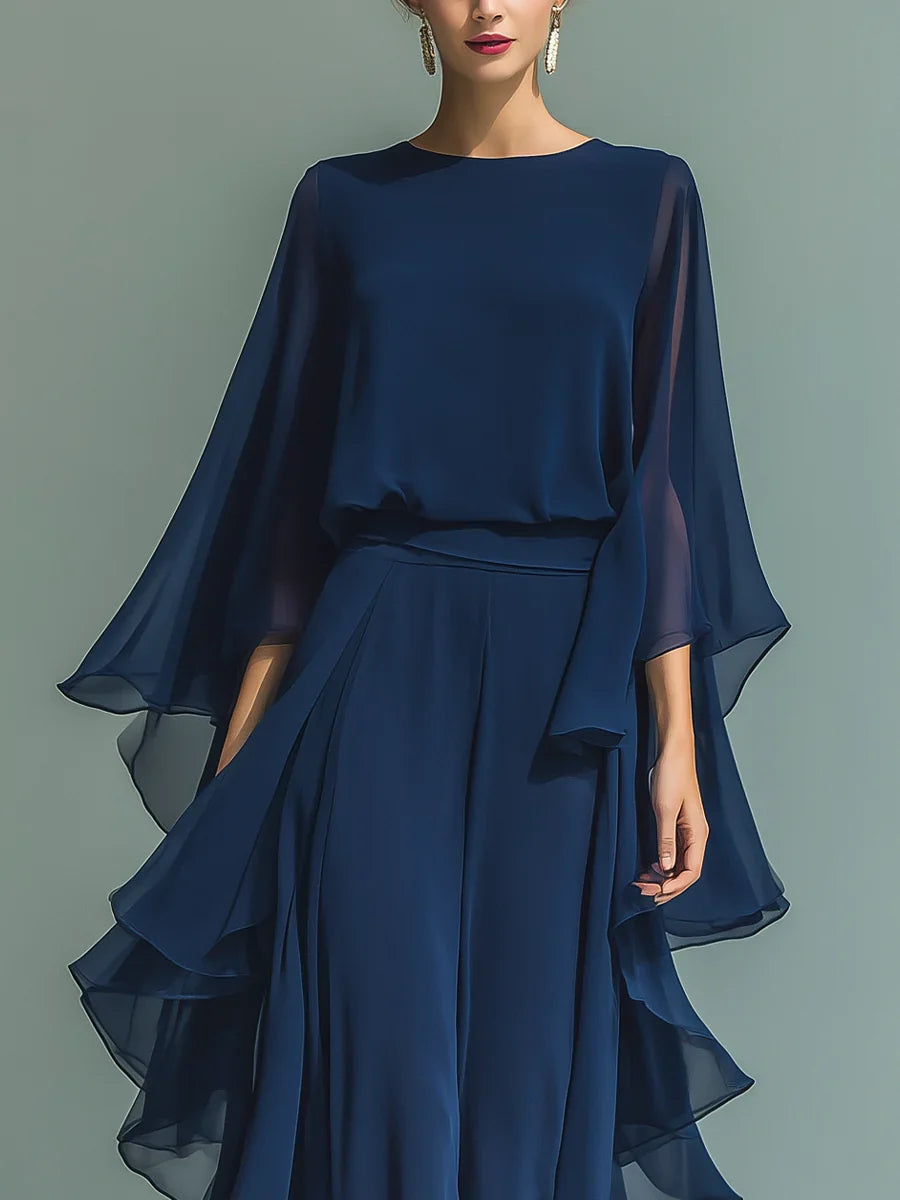 Beatrice | Women's Elegant Chiffon Two-Piece Set 2