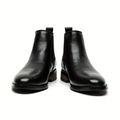 Black Chelsea Boots | Polished Slip-On Boots for Men 0