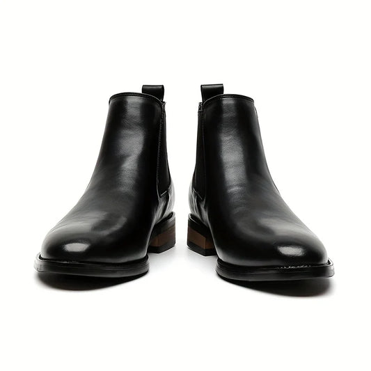 Black Chelsea Boots | Polished Slip-On Boots for Men 0