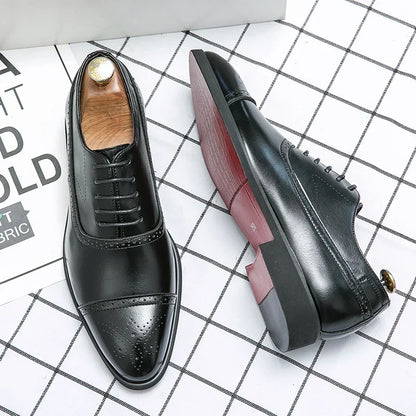 Black Oxford Shoes | Men's Classic Premium Leather 0