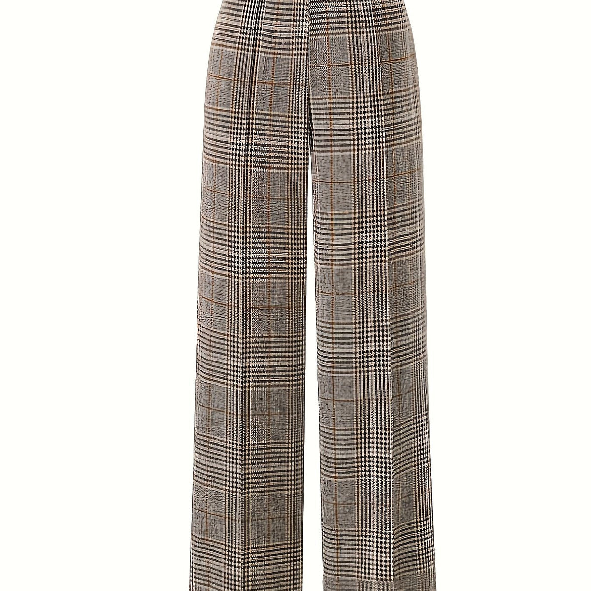 Blythe | Women's Tailored Checked Wide Leg Trousers 0