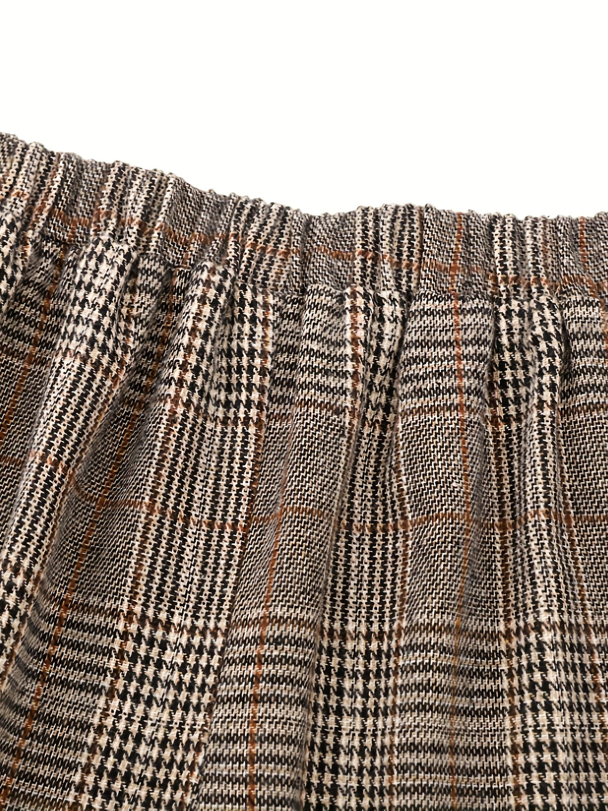 Blythe | Women's Tailored Checked Wide Leg Trousers 4