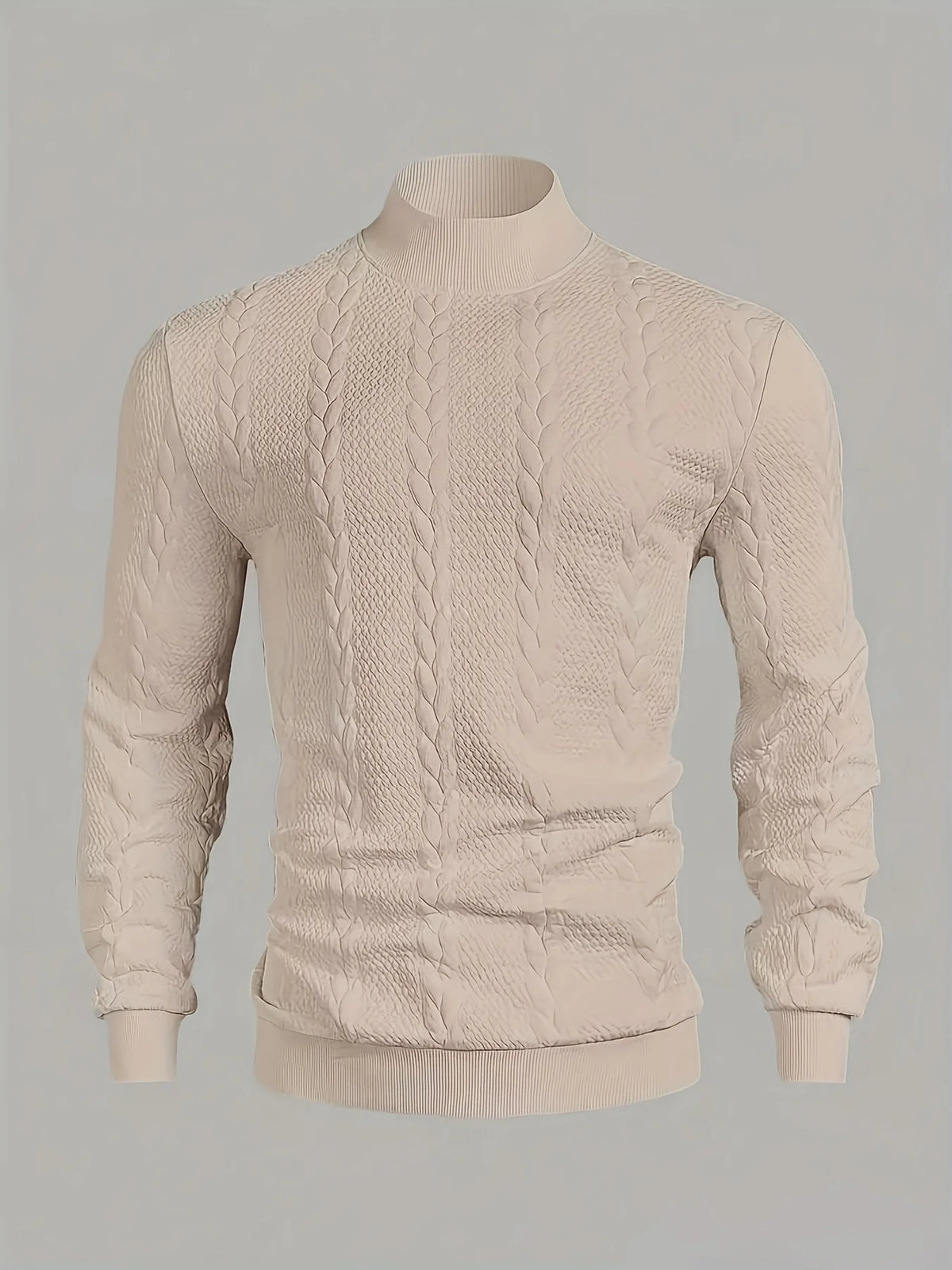 Brennan | Textured High-Neck Sweatshirt for Women 2