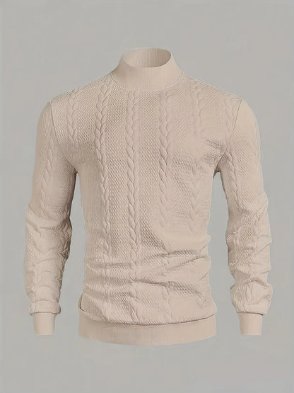 Brennan | Textured High-Neck Sweatshirt for Women 2