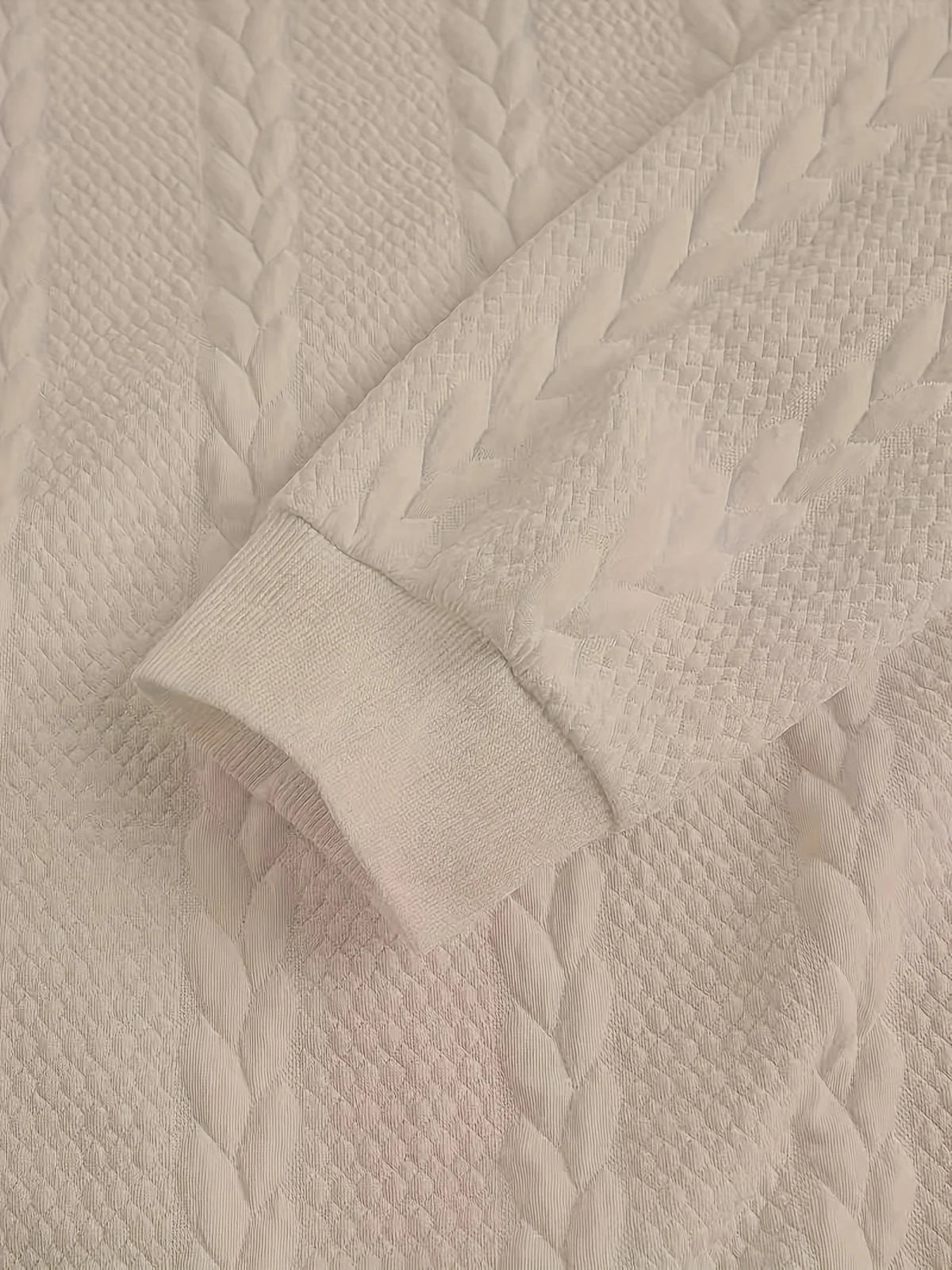 Brennan | Textured High-Neck Sweatshirt for Women 4