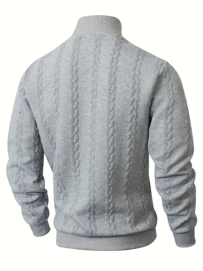 Brennan | Textured High-Neck Sweatshirt for Women 8