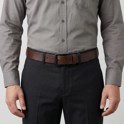 Brown Wide Waist Belt for Women | Unisex Everyday Leather Belt 11