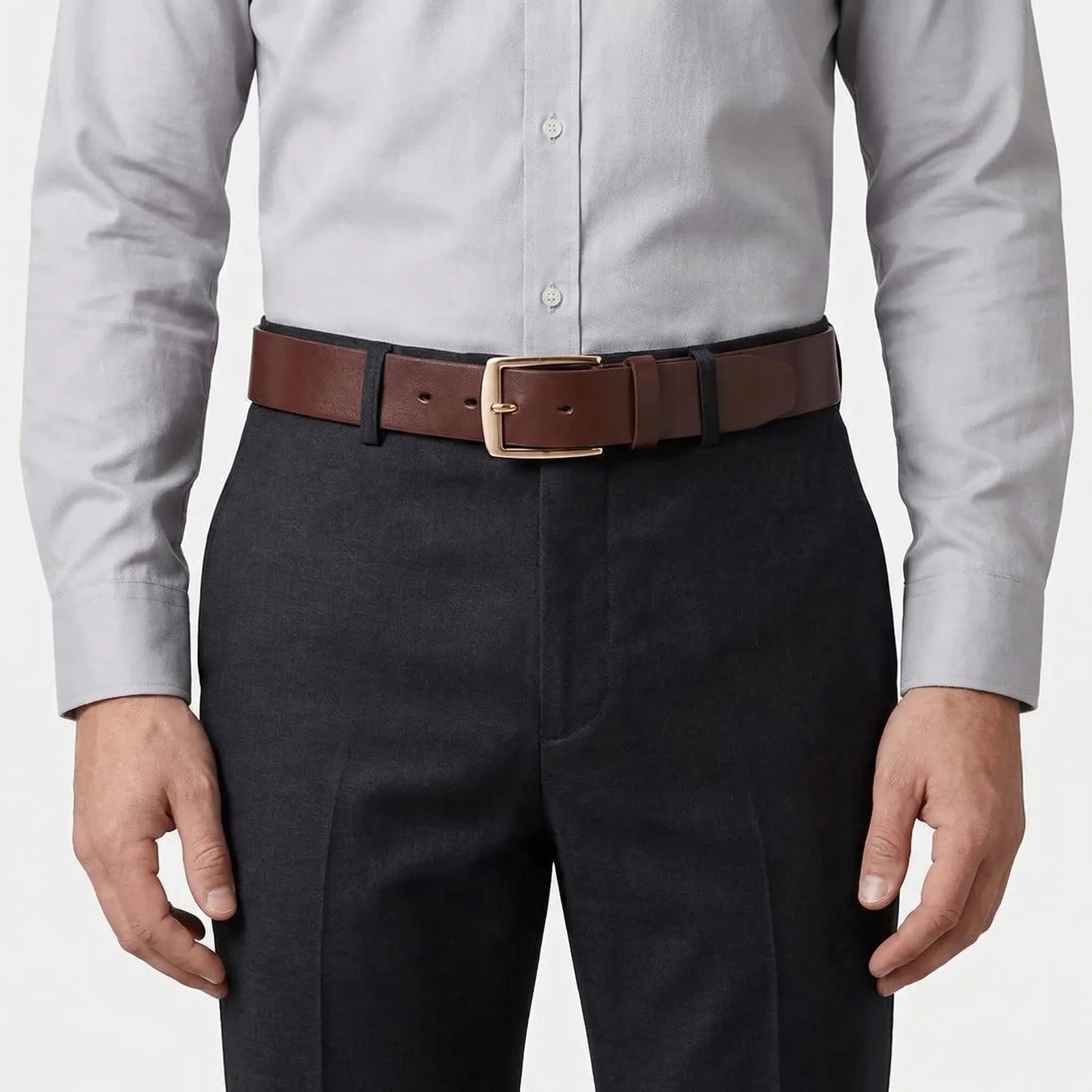 Brown Wide Waist Belt for Women | Unisex Everyday Leather Belt 9