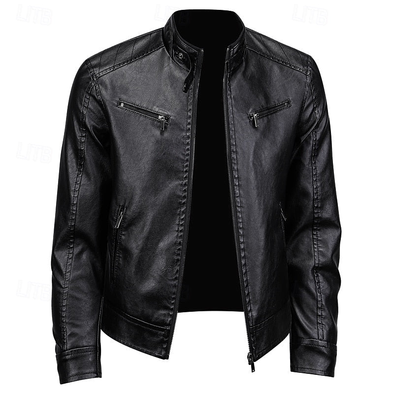 Caleb | Stand-Collar Moto Jacket 1