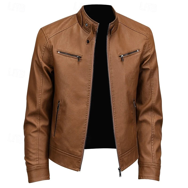 Caleb | Stand-Collar Moto Jacket 3