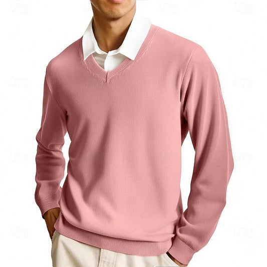 Carter | Men's V-Neck Sweater Soft Knit 0