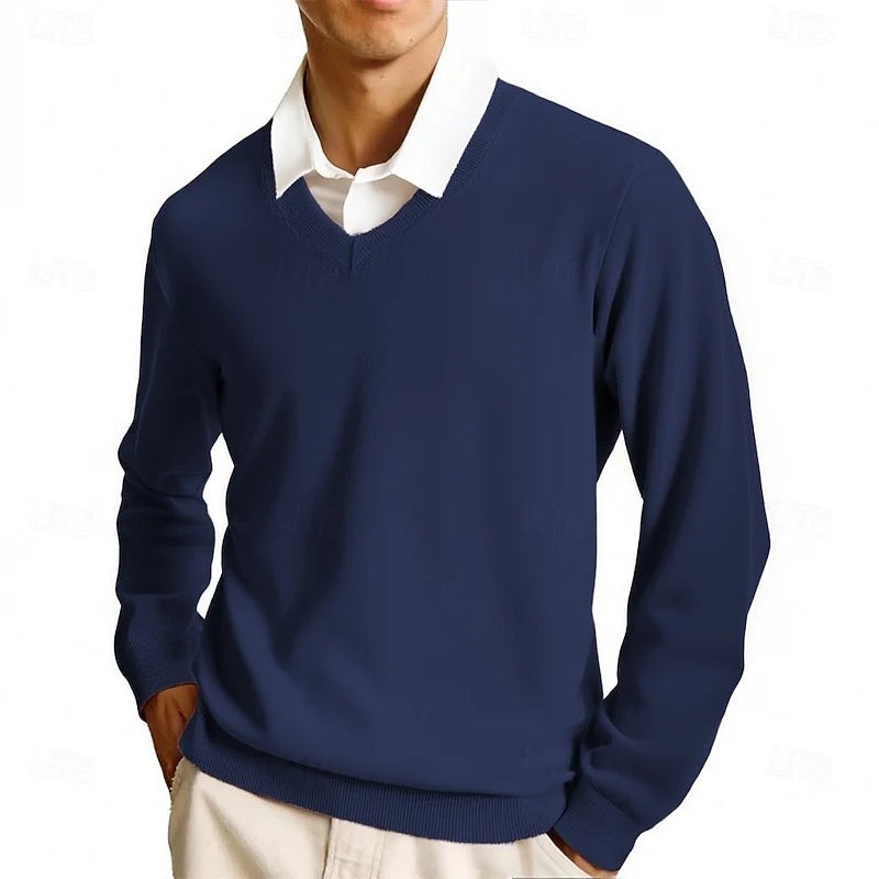 Carter | Men's V-Neck Sweater Soft Knit 10